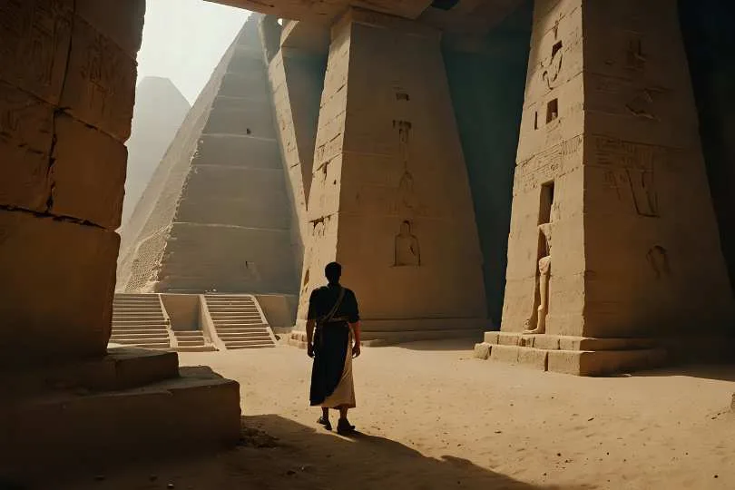 Topografia na construção das pirâmides do Egito, Imagem Ilustrativa: Nanolunar