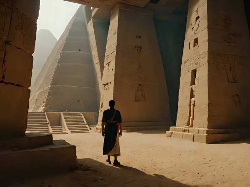 Topografia na construção das pirâmides do Egito, Imagem Ilustrativa: Nanolunar